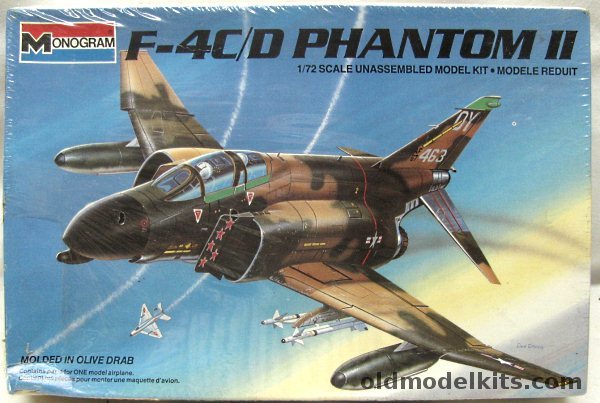 Monogram 1/72 F-4C/D Phantom II - Steve Richie's Aircraft (5 Kill Ace), 5439 plastic model kit